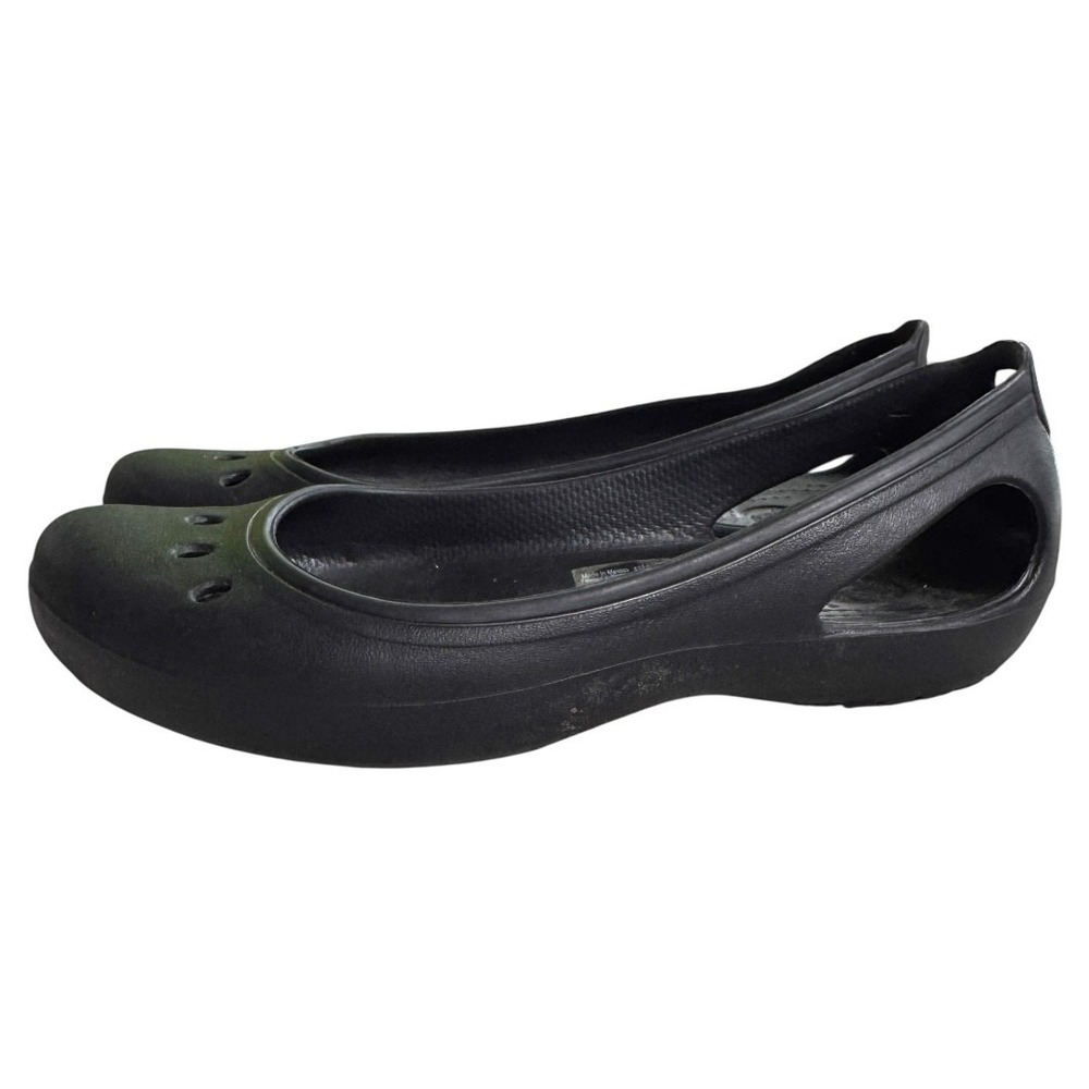 Crocs Kadee women flats black closed toe arch support Comfort US‎ Size 7